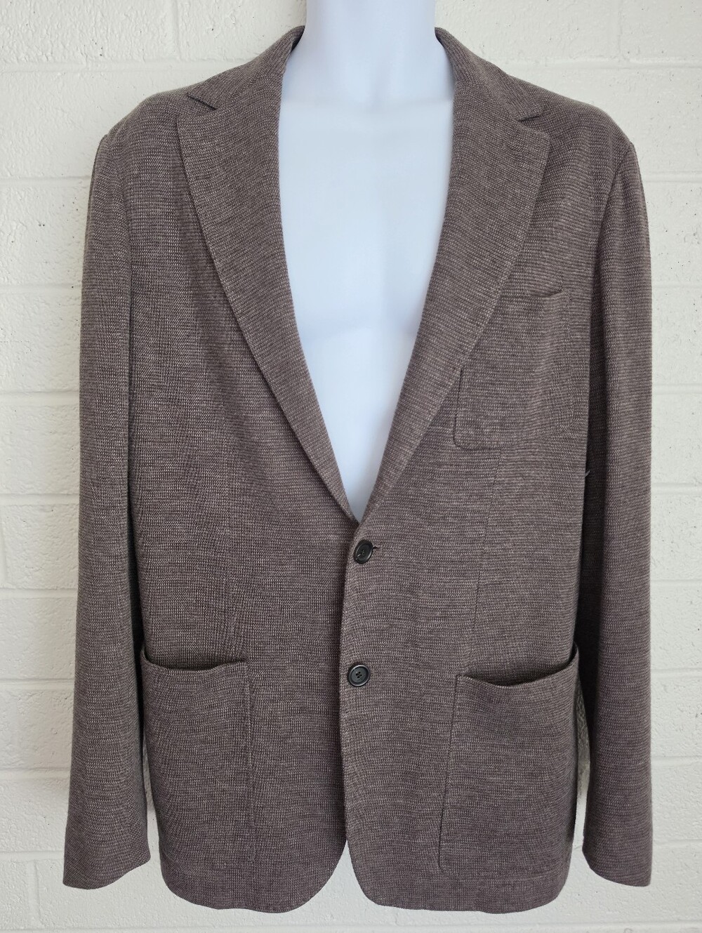 Canali Single-Breasted Knitted Blazer